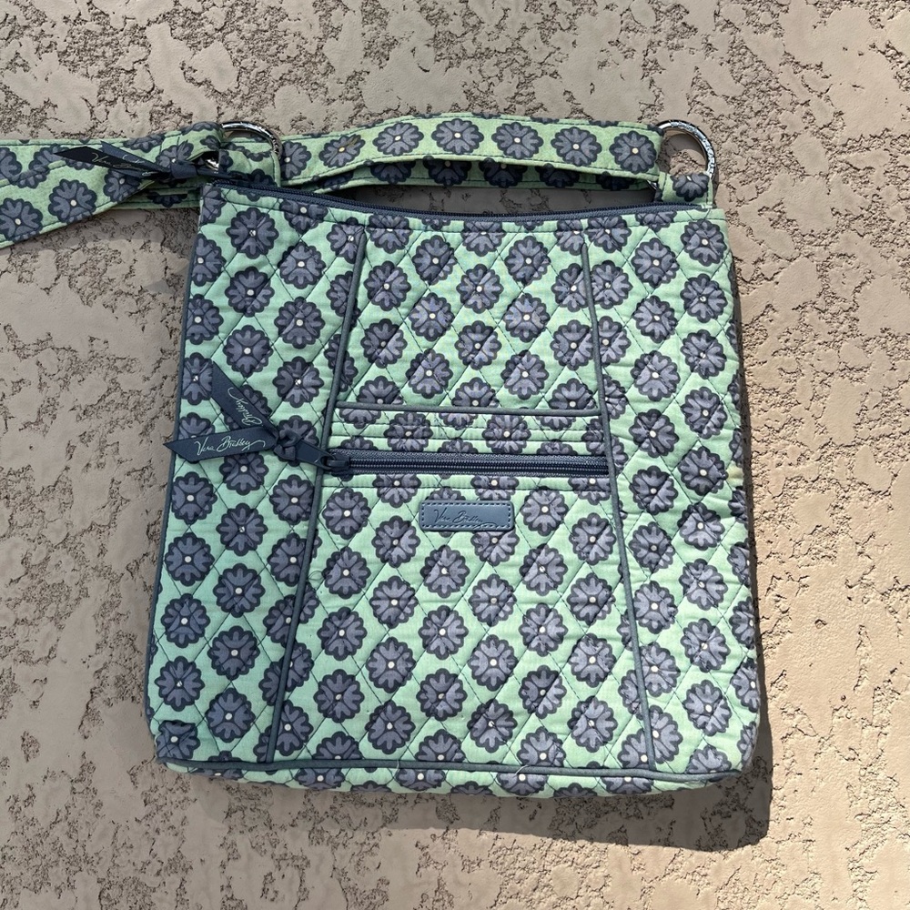 Vera Bradley Crossbody Bag - Mint Hipster quilted